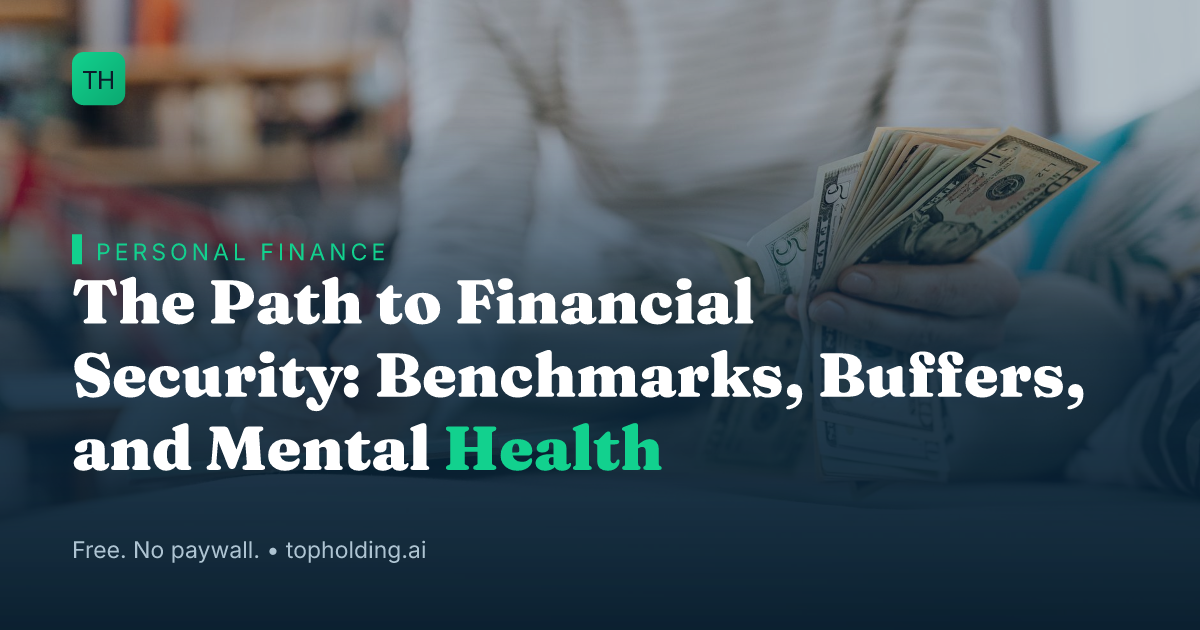 The Path to Financial Security: Benchmarks, Buffers, and Mental Health