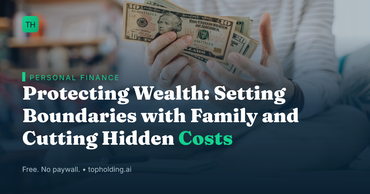 Protecting Wealth: Setting Boundaries with Family and Cutting Hidden Costs