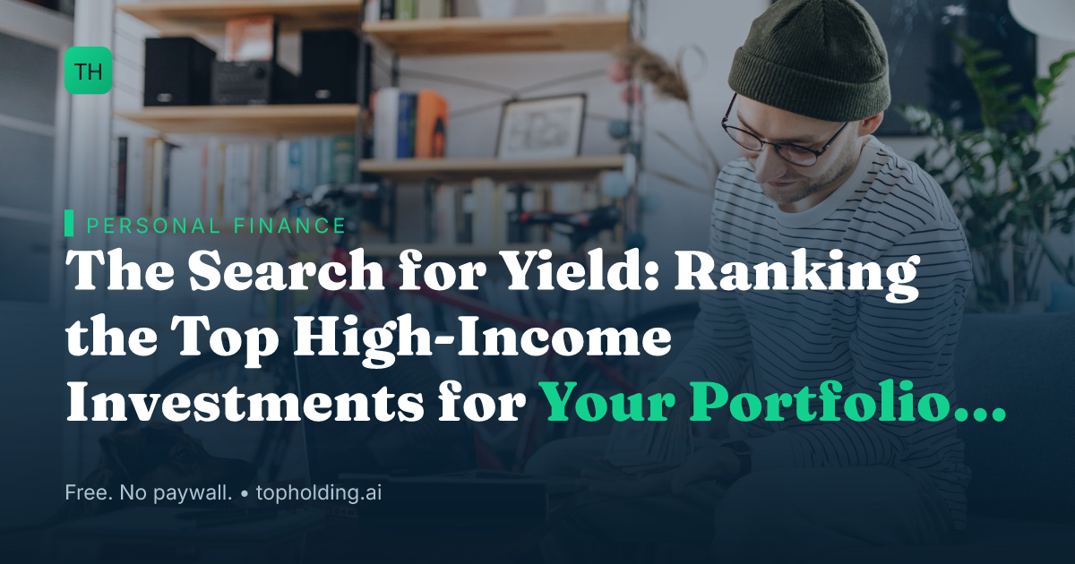The Search for Yield: Ranking the Top High-Income Investments for Your Portfolio in 2026