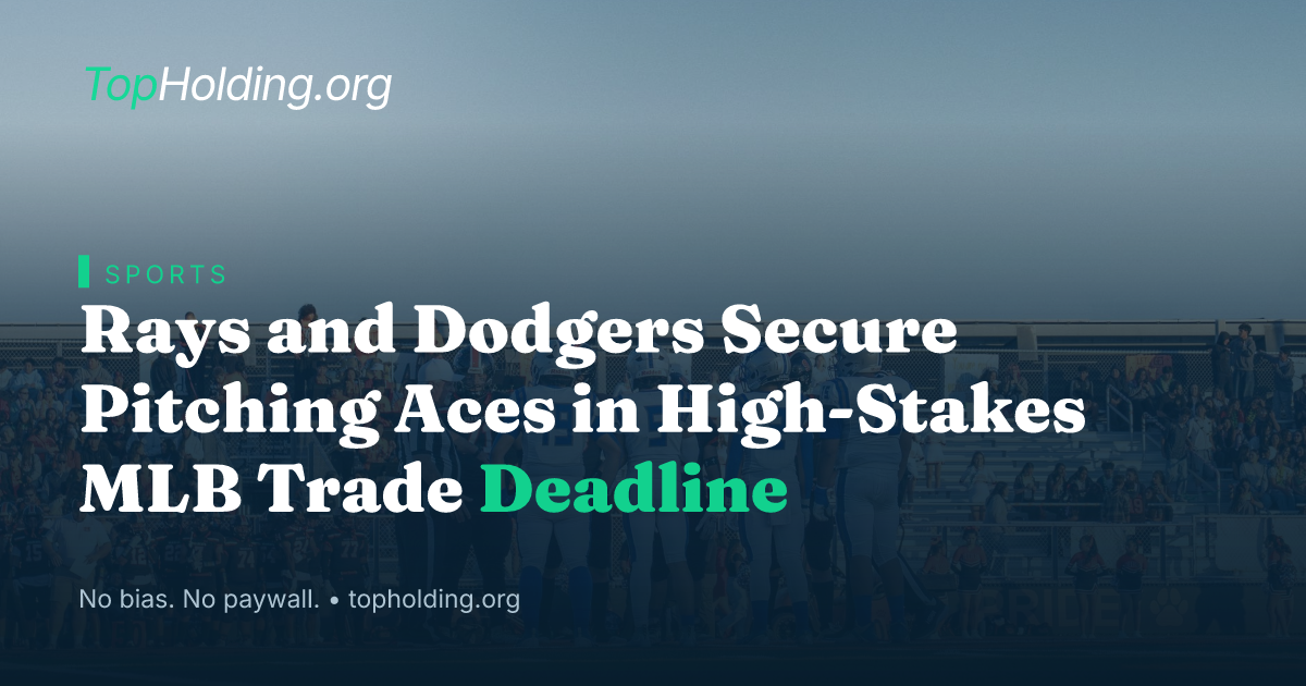 Rays and Dodgers Secure Pitching Aces in High-Stakes MLB Trade Deadline