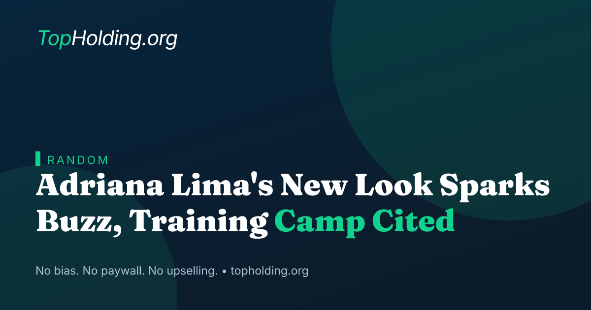 Adriana Lima's New Look Sparks Buzz, Training Camp Cited