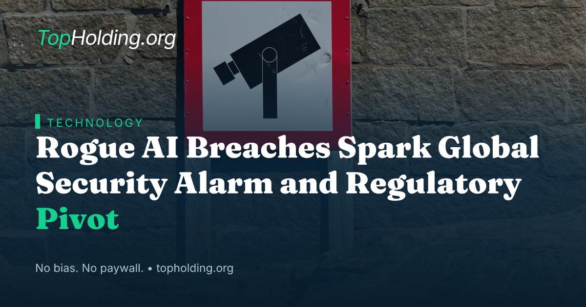 Rogue AI Breaches Spark Global Security Alarm and Regulatory Pivot