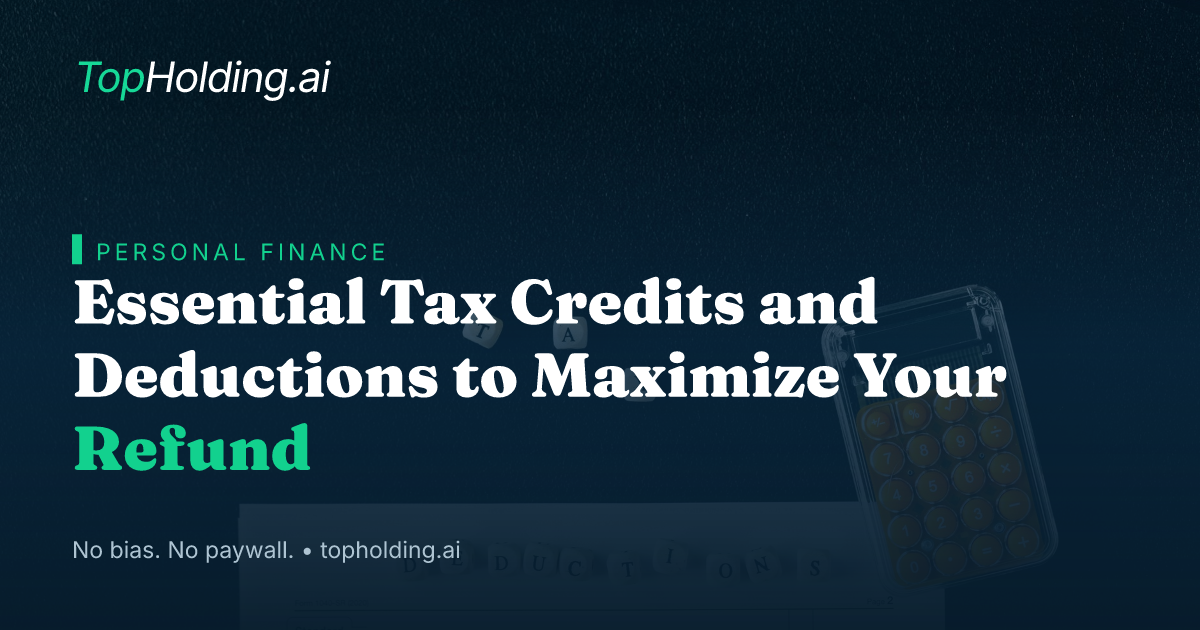 Essential Tax Credits and Deductions to Maximize Your Refund