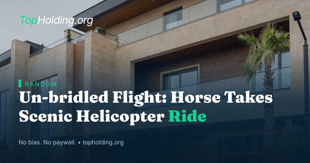 Un-bridled Flight: Horse Takes Scenic Helicopter Ride