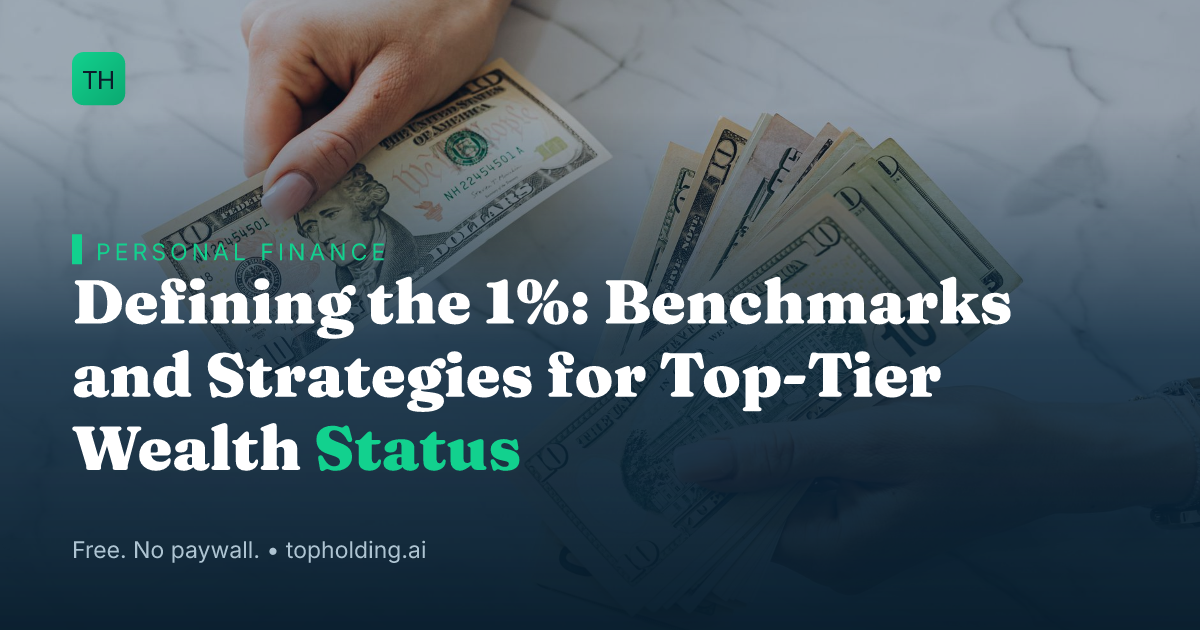 Defining the 1%: Benchmarks and Strategies for Top-Tier Wealth Status