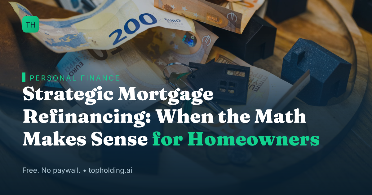 Strategic Mortgage Refinancing: When the Math Makes Sense for Homeowners