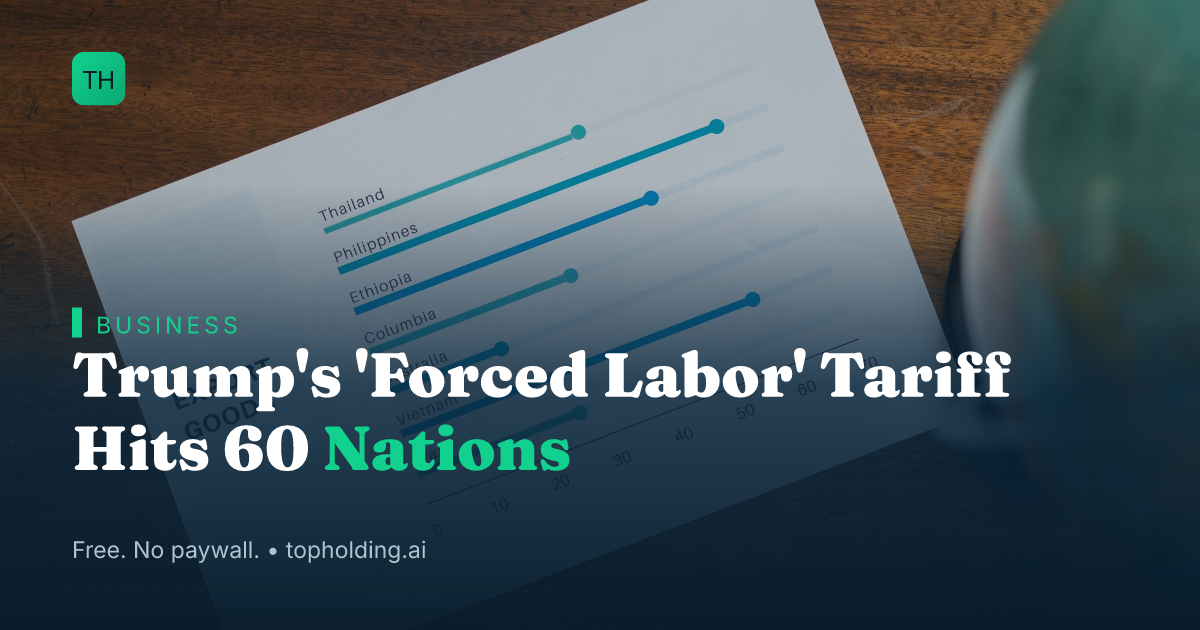 Trump's 'Forced Labor' Tariff Hits 60 Nations