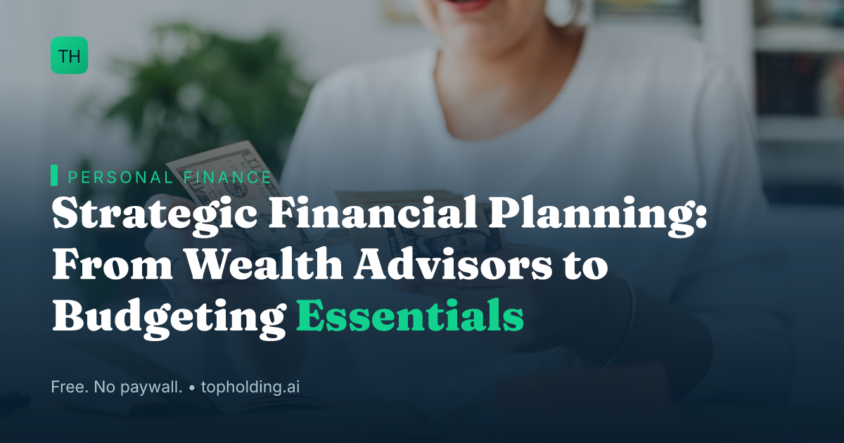 Strategic Financial Planning: From Wealth Advisors to Budgeting Essentials
