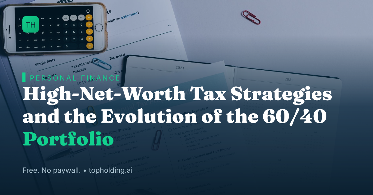 High-Net-Worth Tax Strategies and the Evolution of the 60/40 Portfolio