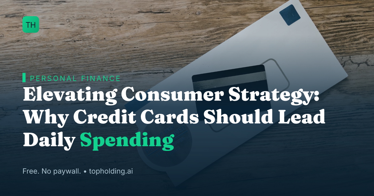 Elevating Consumer Strategy: Why Credit Cards Should Lead Daily Spending