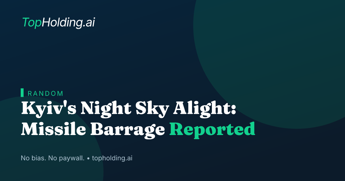 Kyiv's Night Sky Alight: Missile Barrage Reported