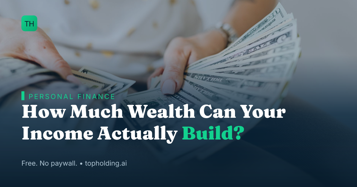 How Much Wealth Can Your Income Actually Build?
