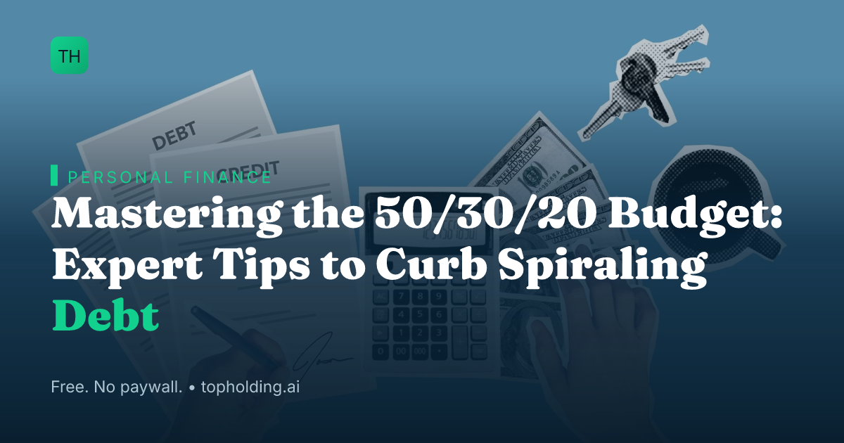 Mastering the 50/30/20 Budget: Expert Tips to Curb Spiraling Debt
